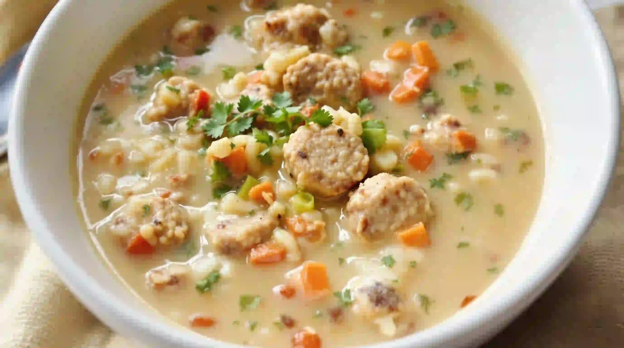 Creamy Parmesan Italian Sausage Soup