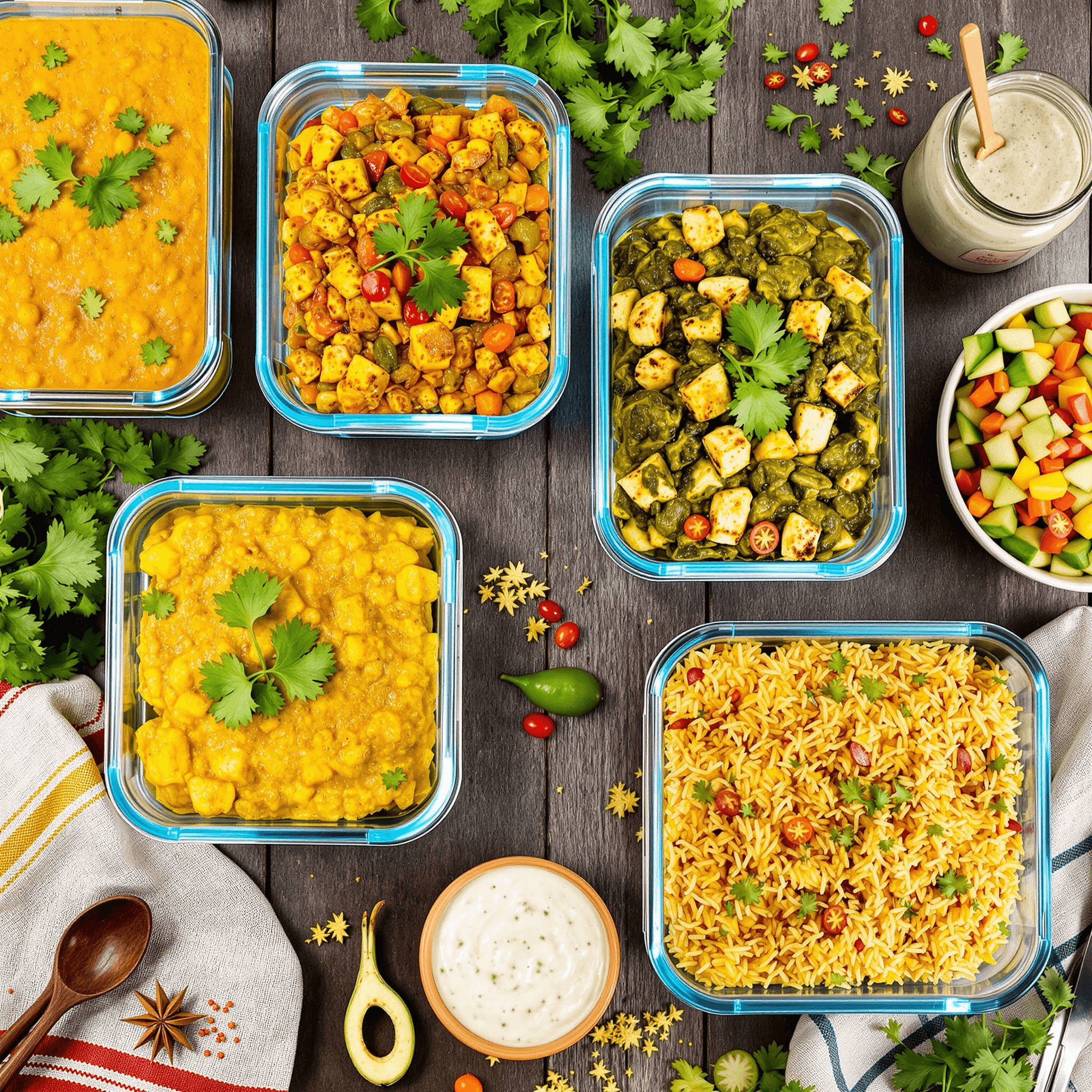 Indian Meal Prep Ideas for Vegetarians