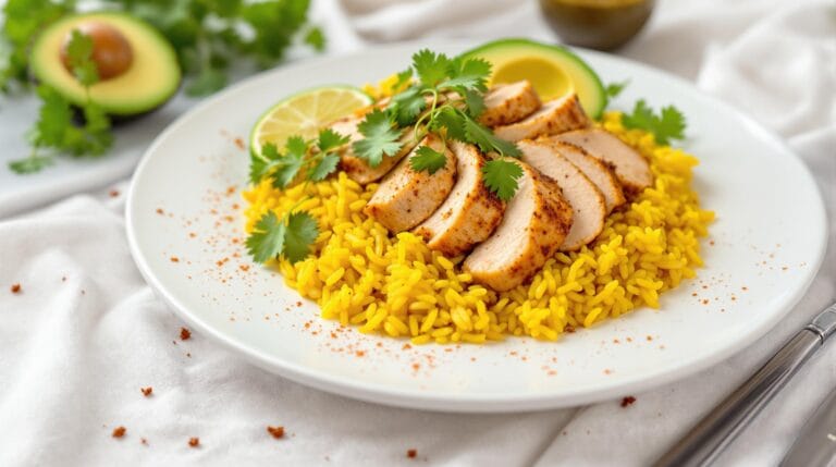 Chicken and Yellow Rice Recipe: A High-Protein Meal Prep Favorite 4 Chicken and Yellow Rice Recipe: A High-Protein Meal Prep Favorite
