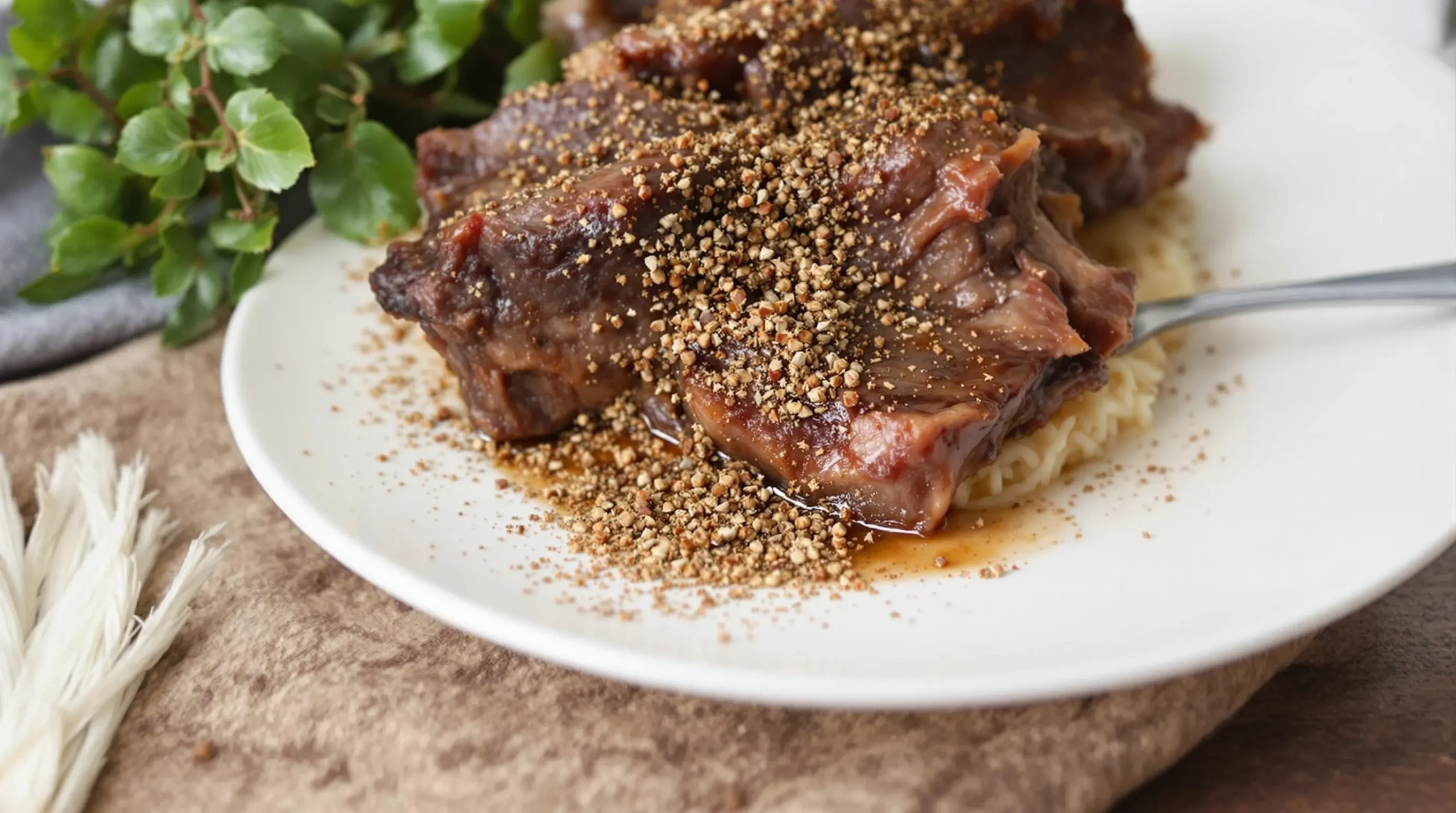 Cooking Beef Short Ribs Recipe Seasoned with Oxtail Seasoning