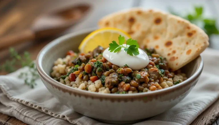 Hearty Lamb Lentils Rice Spinach Recipe: A Nutritious One-Pot Meal 3 Serving Suggestion of Lamb Lentils Rice Spinach Recipe