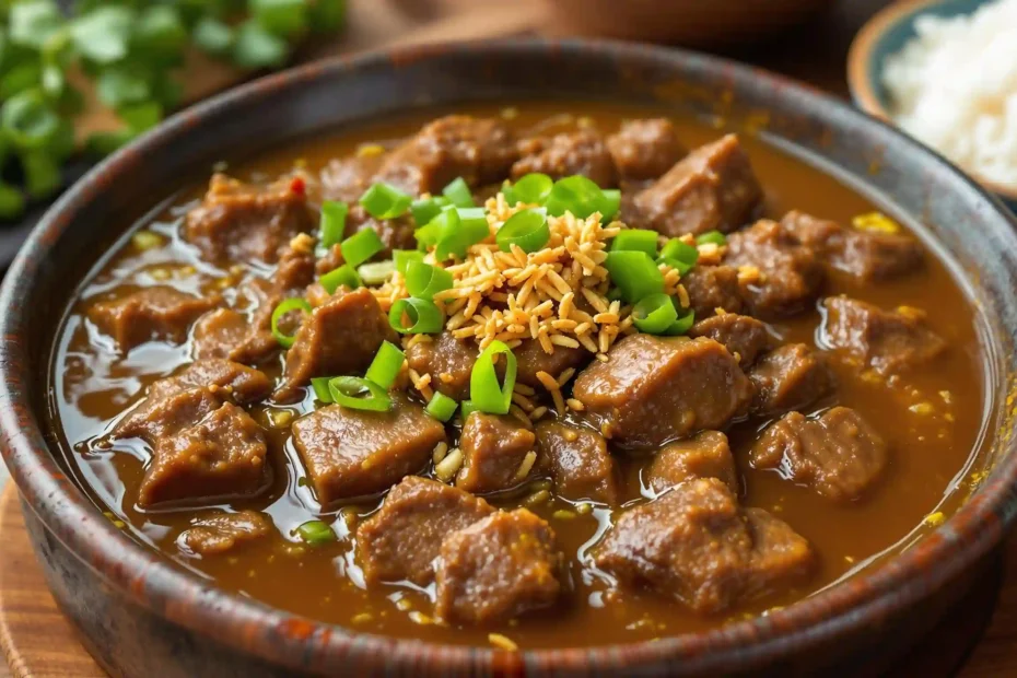 Pares recipe, Filipino beef stew with a savory broth.