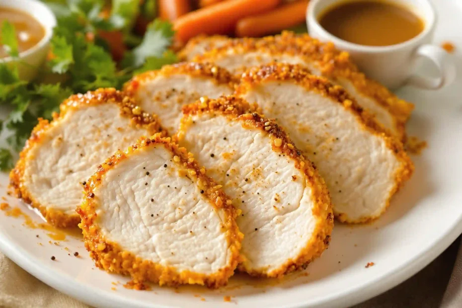 Creole Butter Turkey Breast Recipe with golden skin and flavorful seasoning.