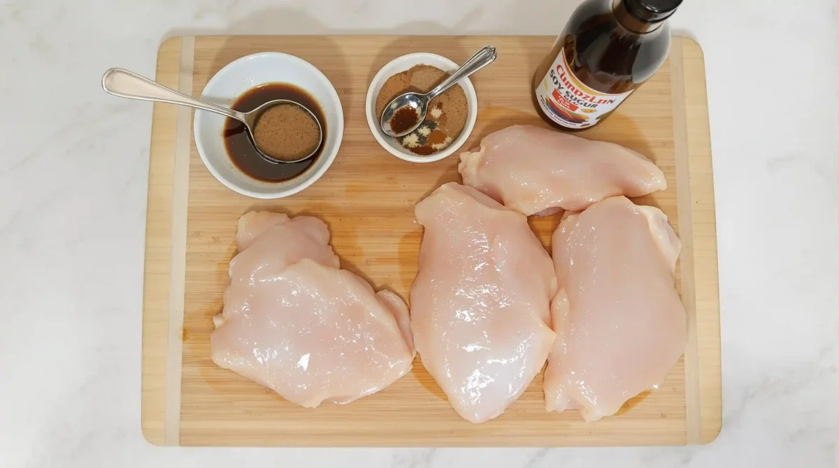 Abacus.AI Dracarys
Image generated by FLUX 1.1 [pro] UltraA close-up of the grilled chicken being brushed with BBQ sauceAbacus.AI Dracarys
Image generated by FLUX 1.1 [pro] UltraA meat thermometer inserted into the chicken to show the correct temperatureAbacus.AI Dracarys
Image generated by FLUX 1.1 [pro] UltraA vegetarian version of the Brown Sugar BBQ Chicken using grilled tofu.Abacus.AI Dracarys
Image generated by FLUX 1.1 [pro] UltraVariations
Spicy Brown Sugar BBQ Chicken: Add more cayenne pepper or a dash of hot sauce to the marinade for an extra kick.
Honey BBQ Chicken: Substitute honey for brown sugar in the marinade for a different flavor profile.
Vegetarian Option: Use tofu or tempeh instead of chicken, marinating and grilling them the same way.Abacus.AI Dracarys
Image generated by FLUX 1.1 [pro] UltraSpicy Brown Sugar BBQ Chicken: Add more cayenne pepper or a dash of hot sauce to the marinade for an extra kick.Abacus.AI Dracarys
Image generated by FLUX 1.1 [pro] UltraDelicious brown sugar BBQ chicken served on a plate, garnished with fresh herbs.Abacus.AI Dracarys
Image generated by FLUX 1.1 [pro] UltraGrilled chicken being brushed with homemade brown sugar BBQ sauce on the grill.Abacus.AI Dracarys
Image generated by FLUX 1.1 [pro] UltraIngredients for brown sugar BBQ chicken including chicken breasts, brown sugar, soy sauce, and spices