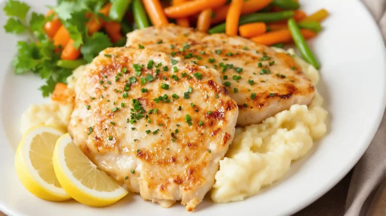 Delicious Pork Cutlets Recipe: A Simple and Flavorful Dish 4 pork cutlets recipe: Plated meal featuring pork cutlets with sides