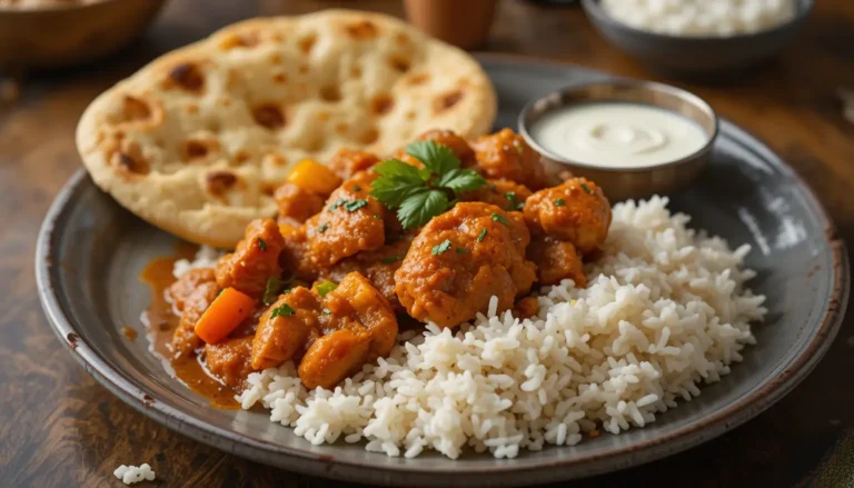 The Ultimate Guide to Chicken Jalfrezi: A Flavorful Journey into Indian Cuisine 7 Close-up view of a vibrant Chicken Jalfrezi curry garnished with fresh cilantro, served in a bowl