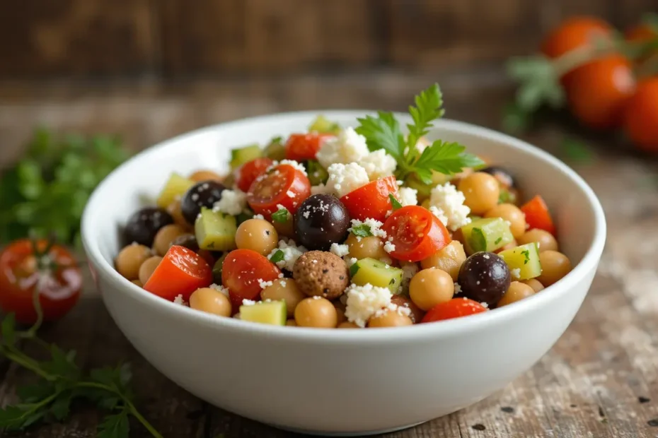 Irresistible Mediterranean Chickpea Salad: Bold & Fresh