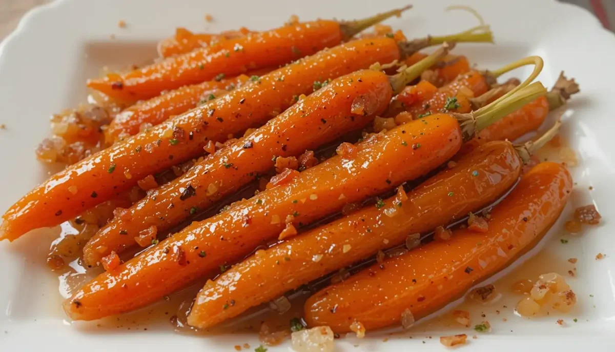 Honey-glazed carrots, a delicious vegetable side for Thanksgiving dinner. Honey-glazed carrots, a delicious vegetable side for Thanksgiving dinner.